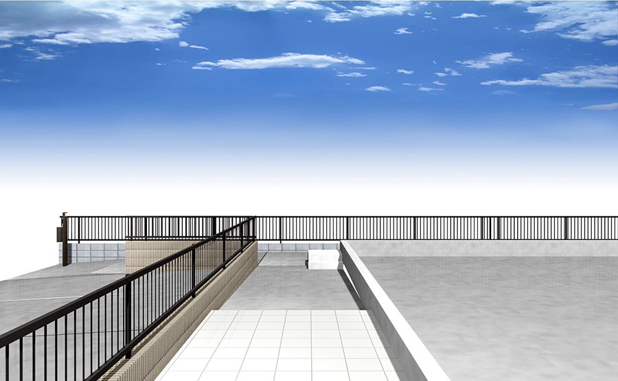 フェンスのパース