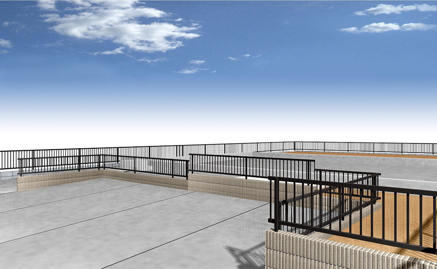 新築駐車場のパース1