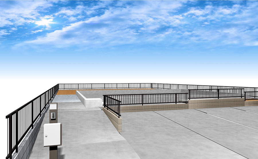 新築駐車場のパース2