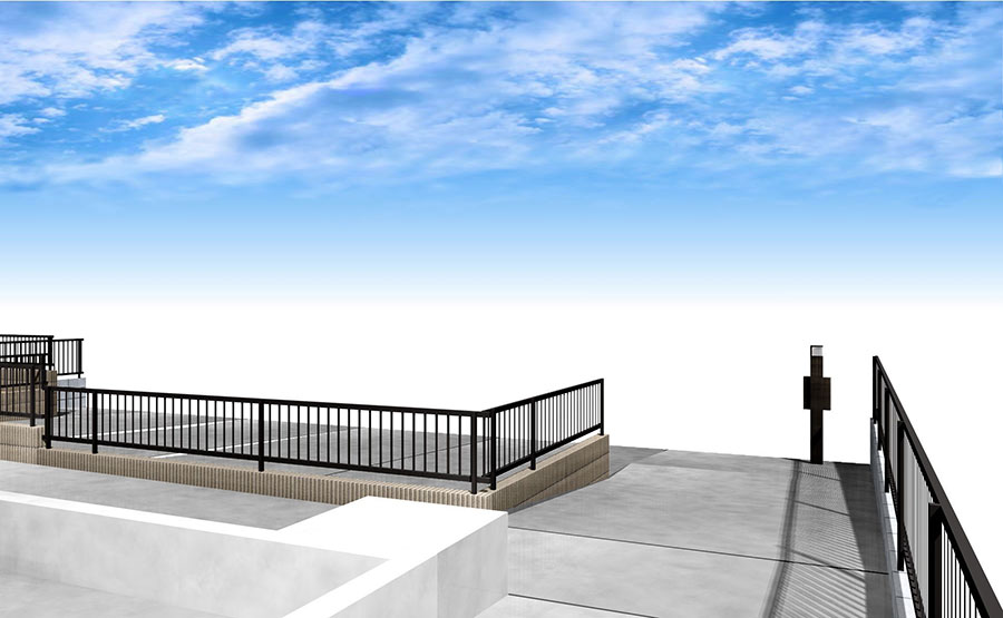 新築駐車場のパース3